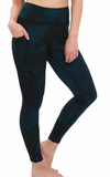 Crossover Leggings with Stash Pocket - Abyss