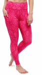 Crossover Leggings with Stash Pocket - Vivid