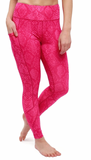 Crossover Leggings with Stash Pocket - Vivid