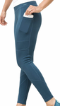 Crossover Leggings with Stash Pocket - Teal