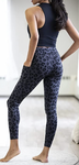 Crossover Leggings with Stash Pocket - Nocturnal