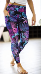 Crossover Leggings with Stash Pocket - Prismatic