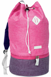 Throwback Active Lifestyle Daypack Bucket Bag Backpack - Pink